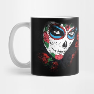 Day Of The Dead Roses Mug